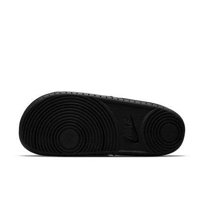 Men's black rubber outsole for slide sandals with textured grip