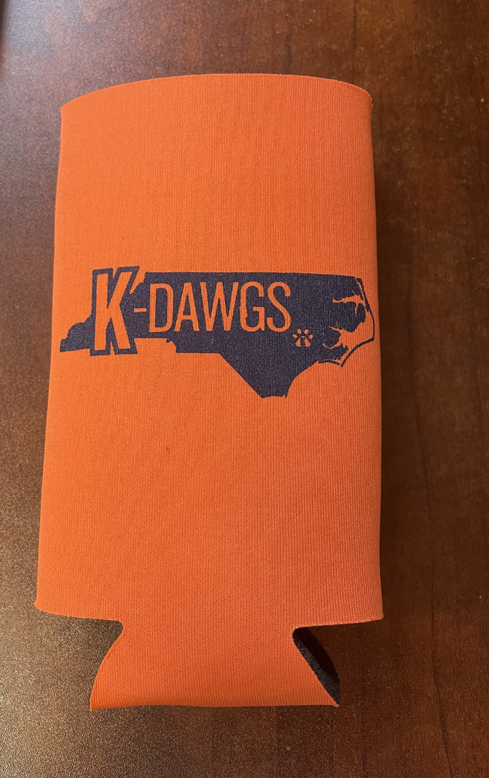 Orange Tallboy K-Dawgs Koozie