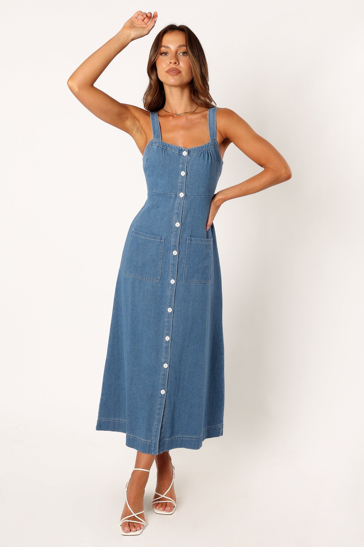 Bettie Midi Dress - Denim