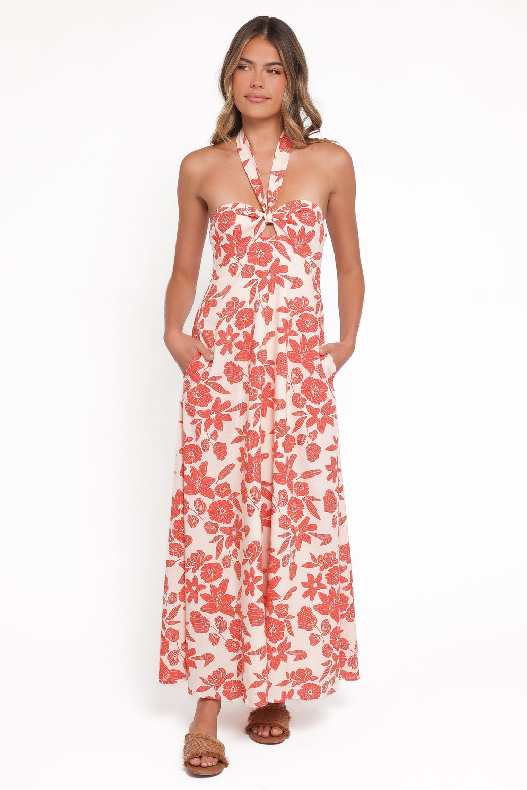 Cottrell Maxi Dress - Red Floral