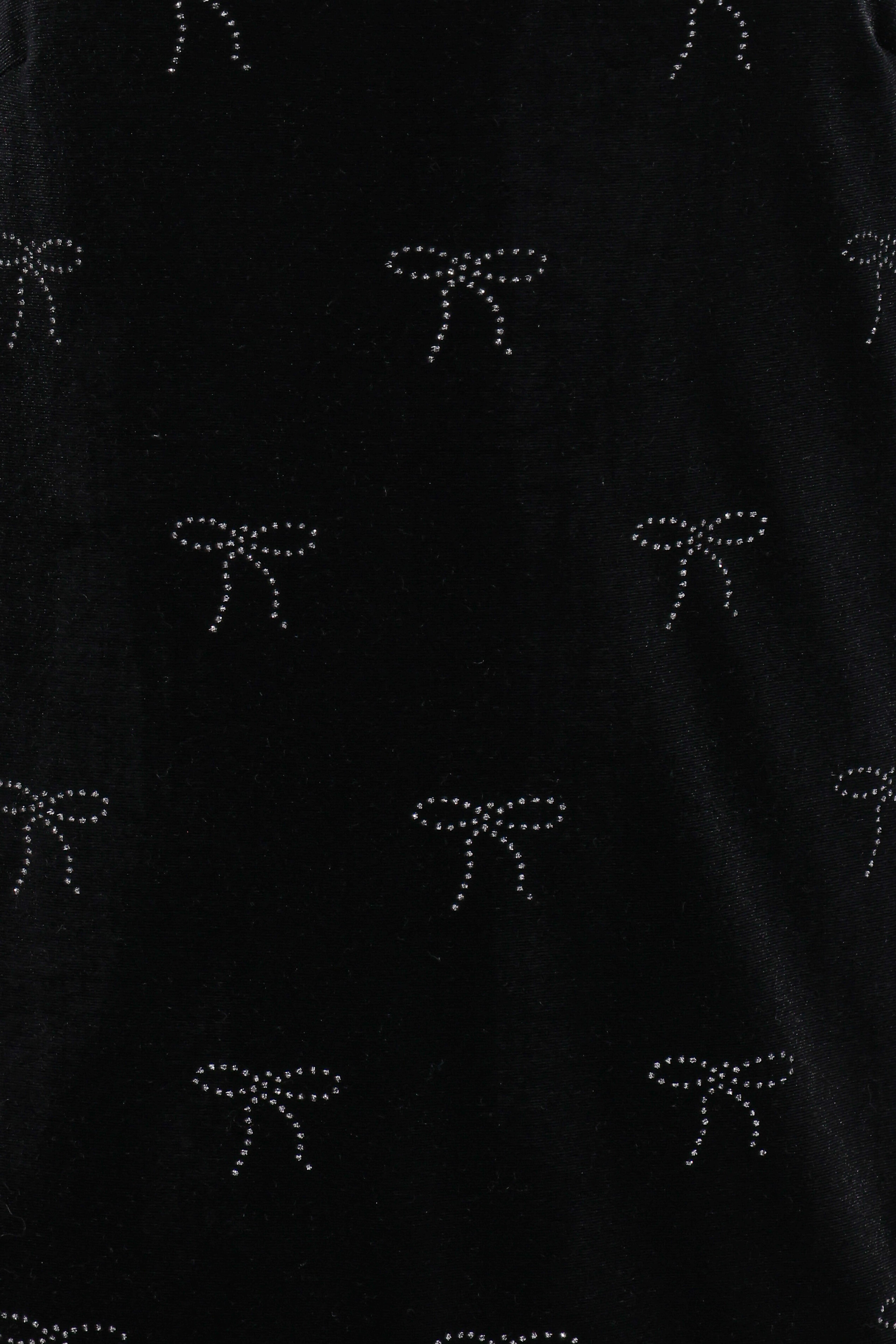 Eileen Mini Dress - Black Velvet