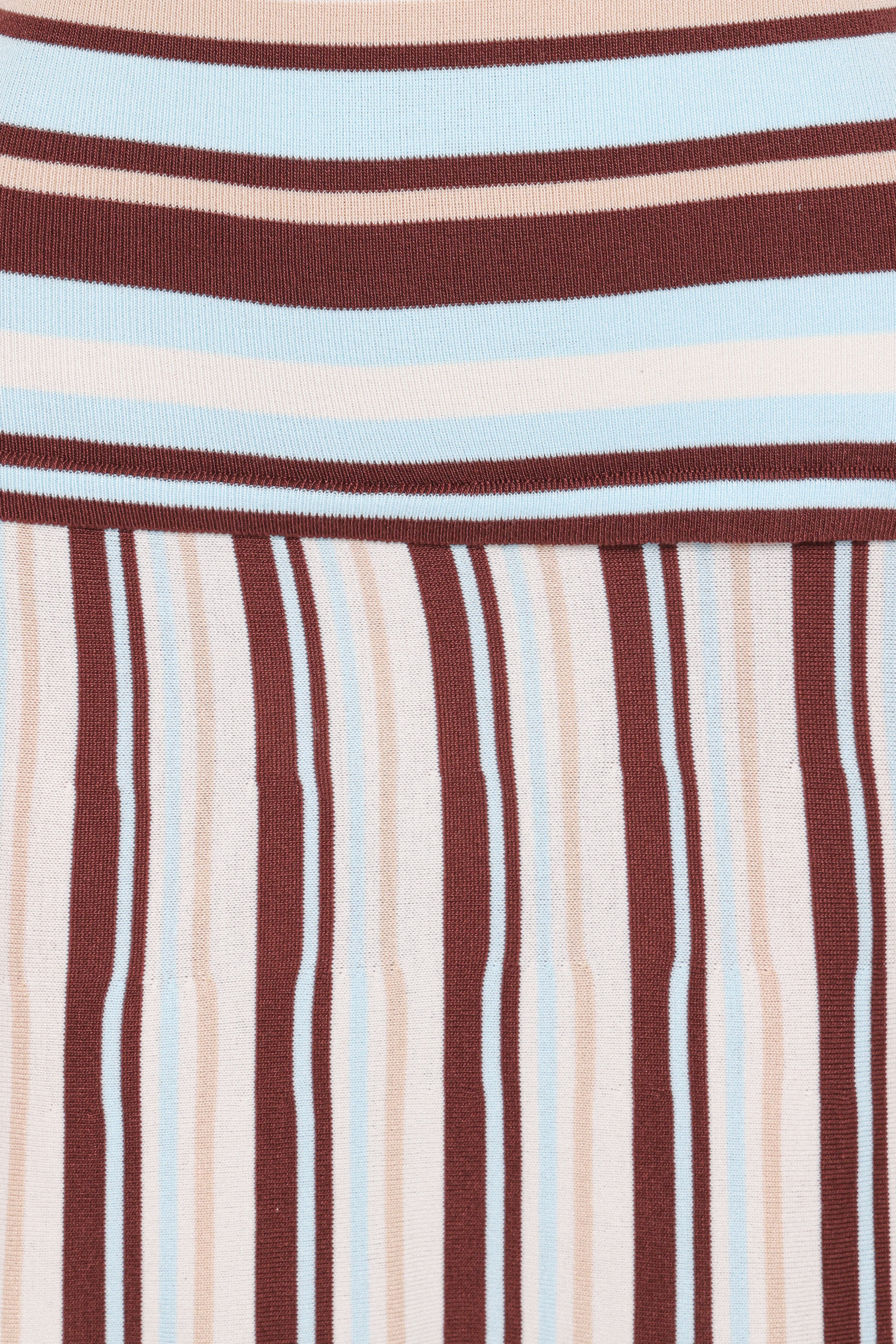 Karlin Maxi Dress - Blue Stripe