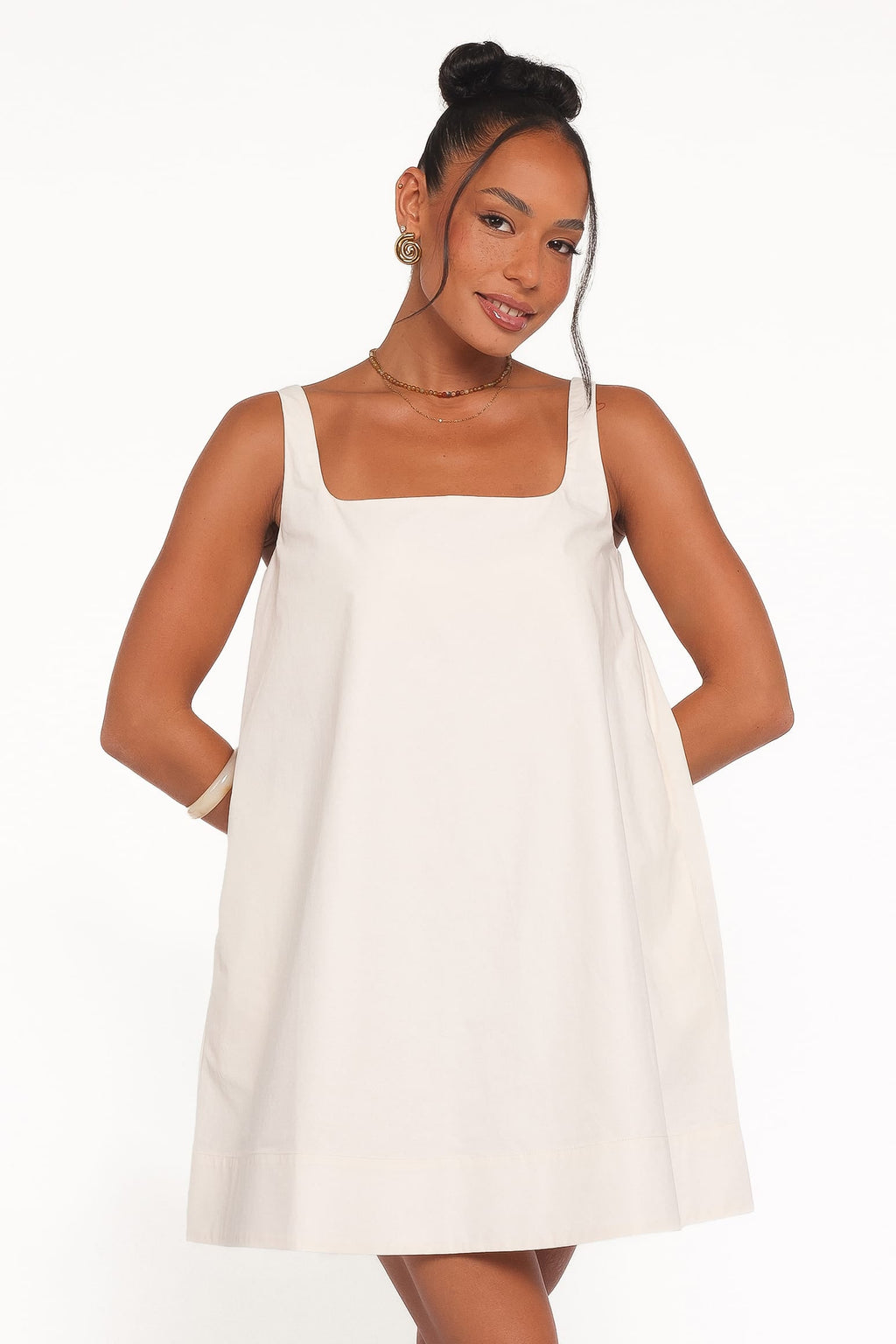 Kora Mini Dress - Chalk White