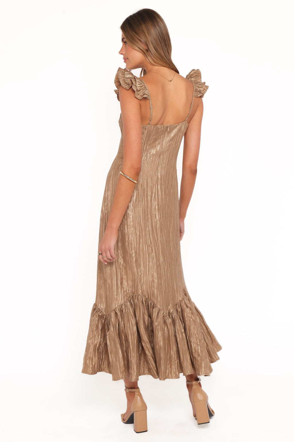Romola Midi Dress - Bronze