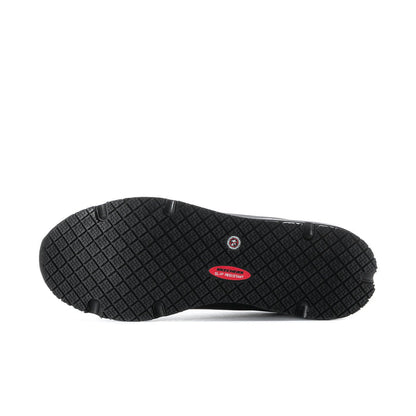 Skechers black rubber outsole with patterned traction tread