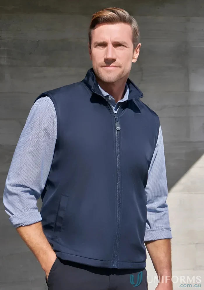 Reversible unisex navy blue vest NV5300 from Biz Collection Reversible collection