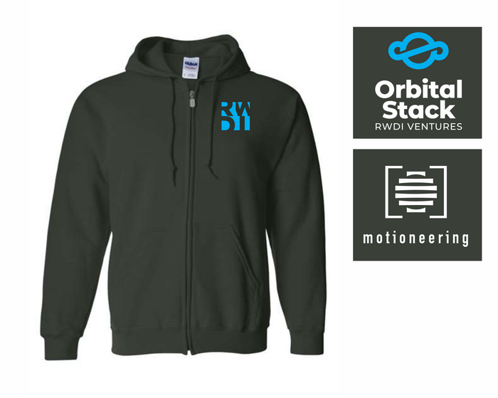 RWDI Full Zip Hooded Sweatshirt