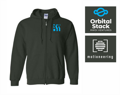RWDI Full Zip Hooded Sweatshirt