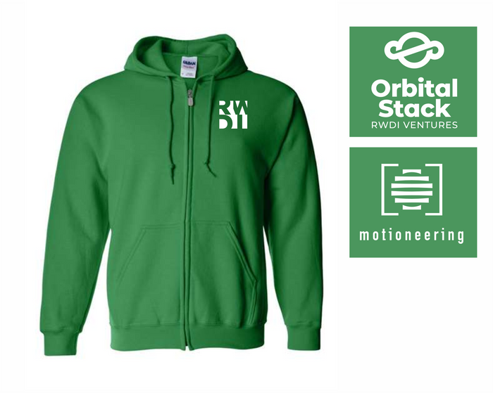 RWDI Full Zip Hooded Sweatshirt