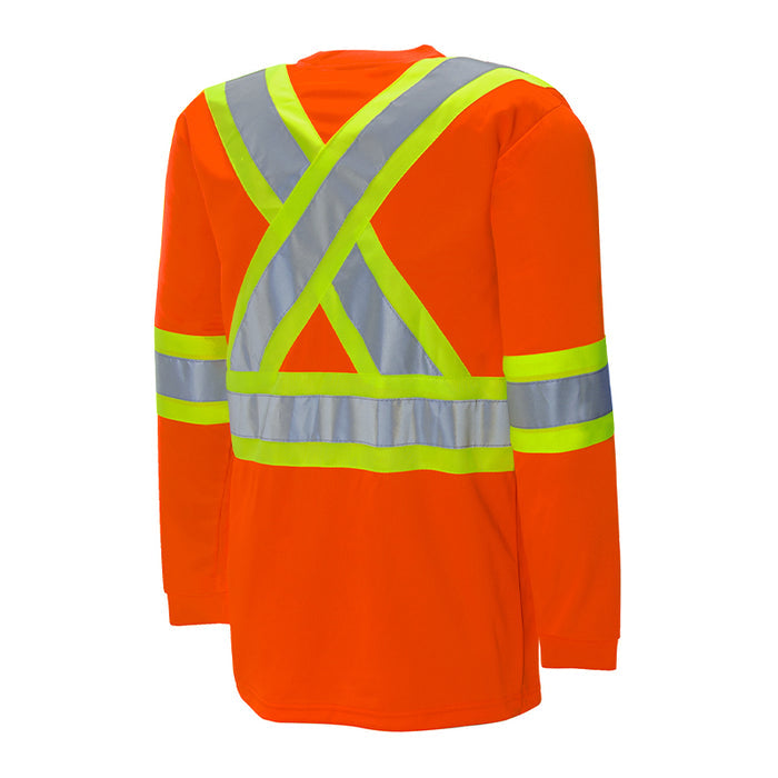 RWDI Hi Vis Long Sleeve Polyester Wicking T-Shirt