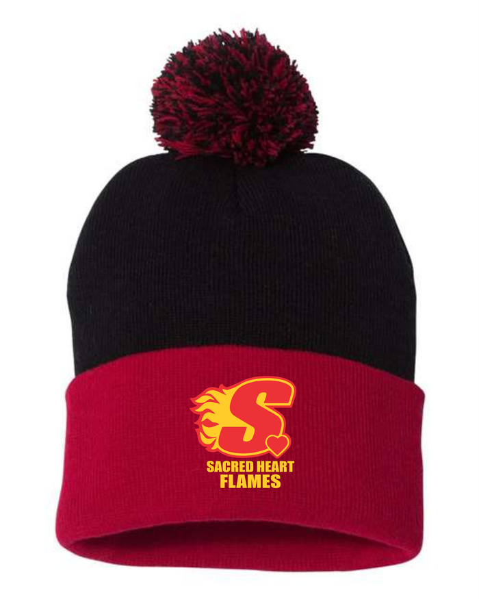 Sacred Heart Pom Pom Toque