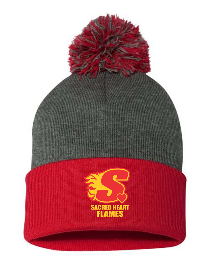 Sacred Heart Pom Pom Toque