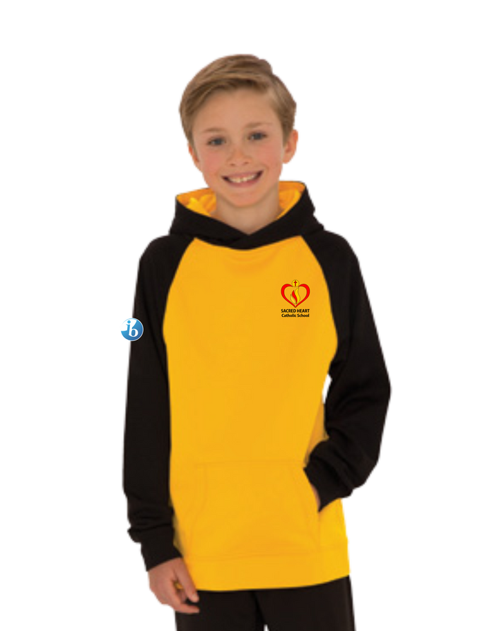 Sacred Heart Youth Colour Block Performance Hooded Sweatshirt