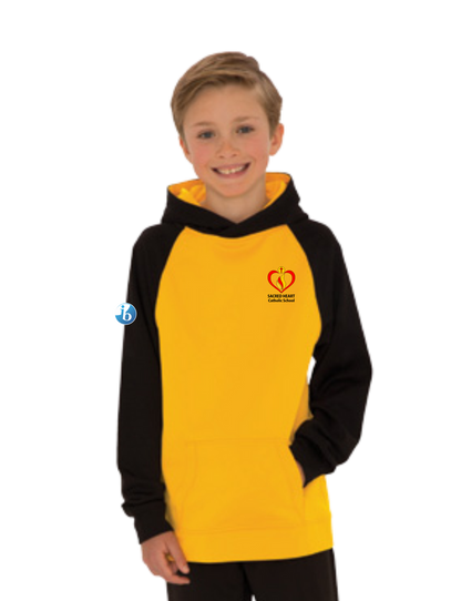 Sacred Heart Youth Colour Block Performance Hooded Sweatshirt