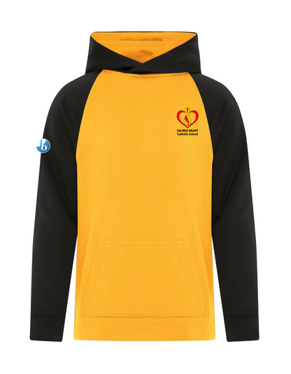 Sacred Heart Youth Colour Block Performance Hooded Sweatshirt