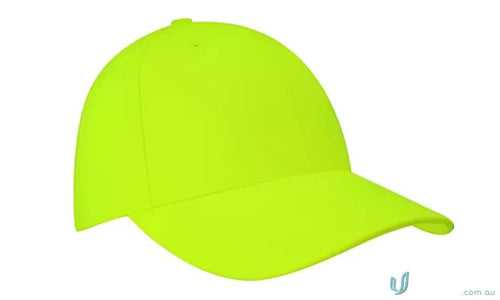 Vibrant neon yellow Safari Cotton Twill and Mesh Hat for summer style