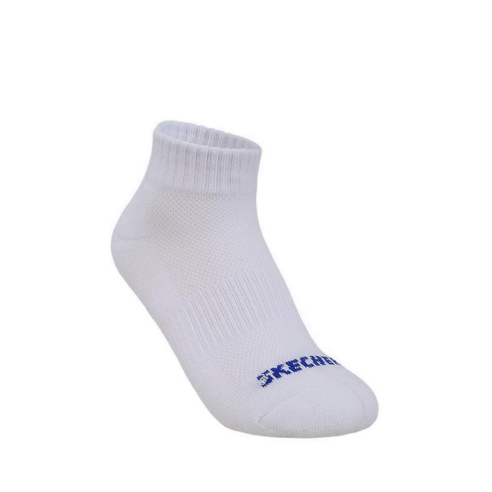 Skechers 3Pk Boys 1/2 Terry Qtr Crew - White