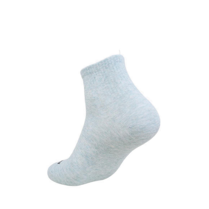 Skechers 3Pk Boys Non Terry Qtr Crew Socks - White / Grey