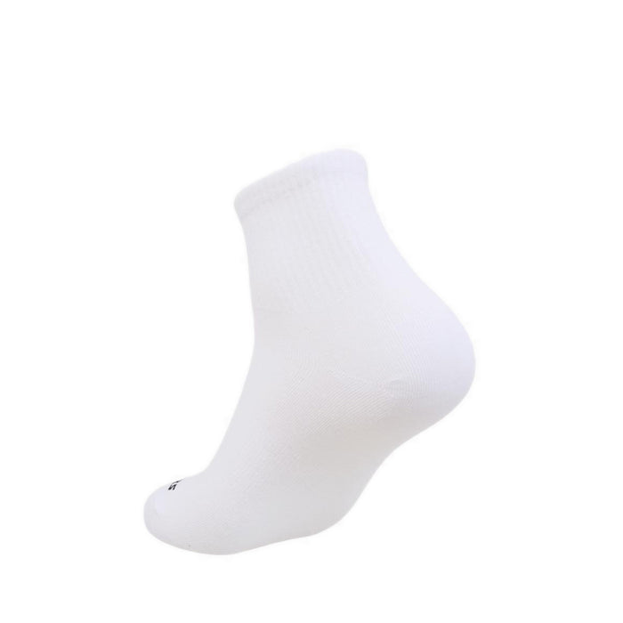 Skechers 3Pk Boys Non Terry Qtr Crew Socks - White / Grey