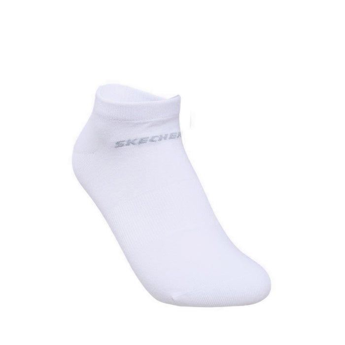 Skechers 3Pk Girls Non Terry Low Cut - White