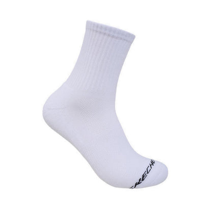 Skechers 3Pk Mens 1/2 Terry Low Crew Socks - White