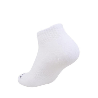 Skechers 3Pk Unisex 1/2 Terry Qtr Crew Socks - White / Black