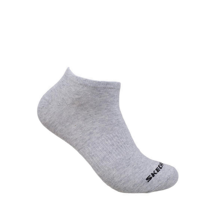 Skechers 3Pk Unisex Non Terry No Show Socks - White / Black
