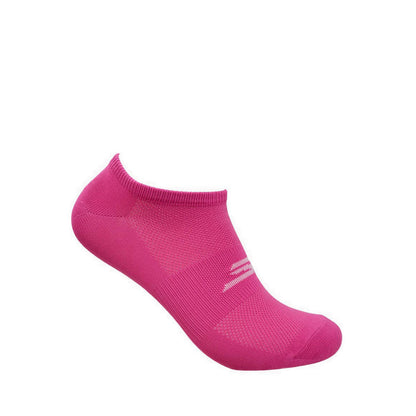 Skechers 3Pk Womens Microfiber Non Terry No Show Socks - Pink / Black