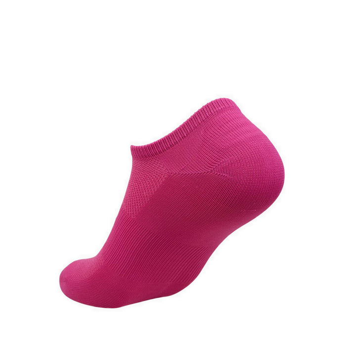 Skechers 3Pk Womens Microfiber Non Terry No Show Socks - Pink / Black