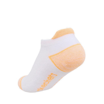 Skechers 6Pk Boys 1/2 Terry Low Cut W/ Heel Tab Socks - White / Multi