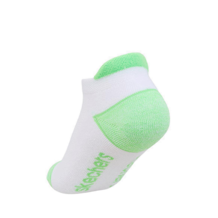 Skechers 6Pk Boys 1/2 Terry Low Cut W/ Heel Tab Socks - White / Multi
