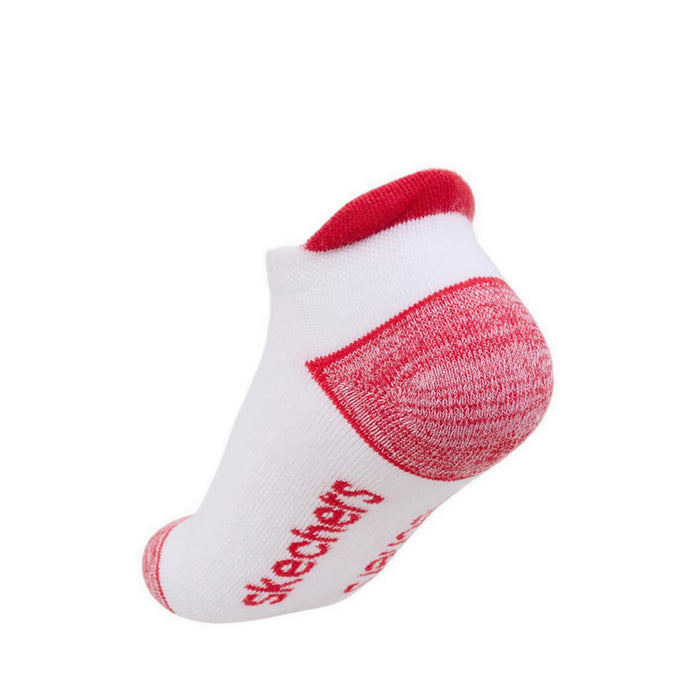 Skechers 6Pk Boys 1/2 Terry Low Cut W/ Heel Tab Socks - White / Multi
