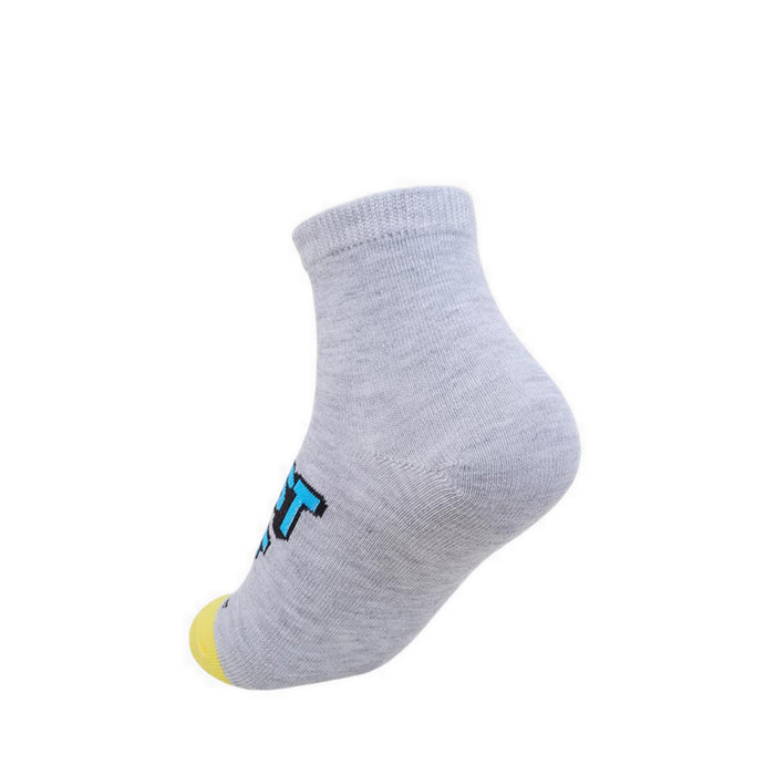 Skechers 6Pk Boys Non Terry High Qtr Crew Socks - Grey / Grey