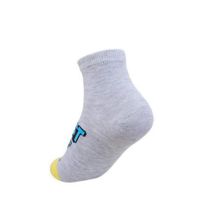 Skechers 6Pk Boys Non Terry High Qtr Crew Socks - Grey / Grey