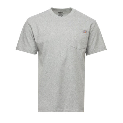 Heather grey men’s pocket t-shirt, crew neck, short sleeves with chest pocket