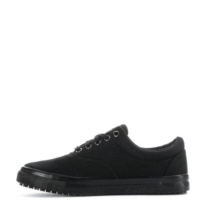 Sudler SR women's black lace-up sneaker with low profile rubber outsole
