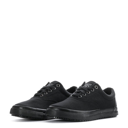 Sudler SR women's black lace-up sneakers with textured outsole and padded collar
