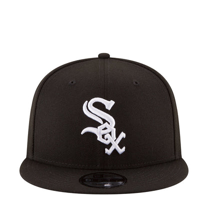Black baseball cap with white Sox logo and adjustable back strap