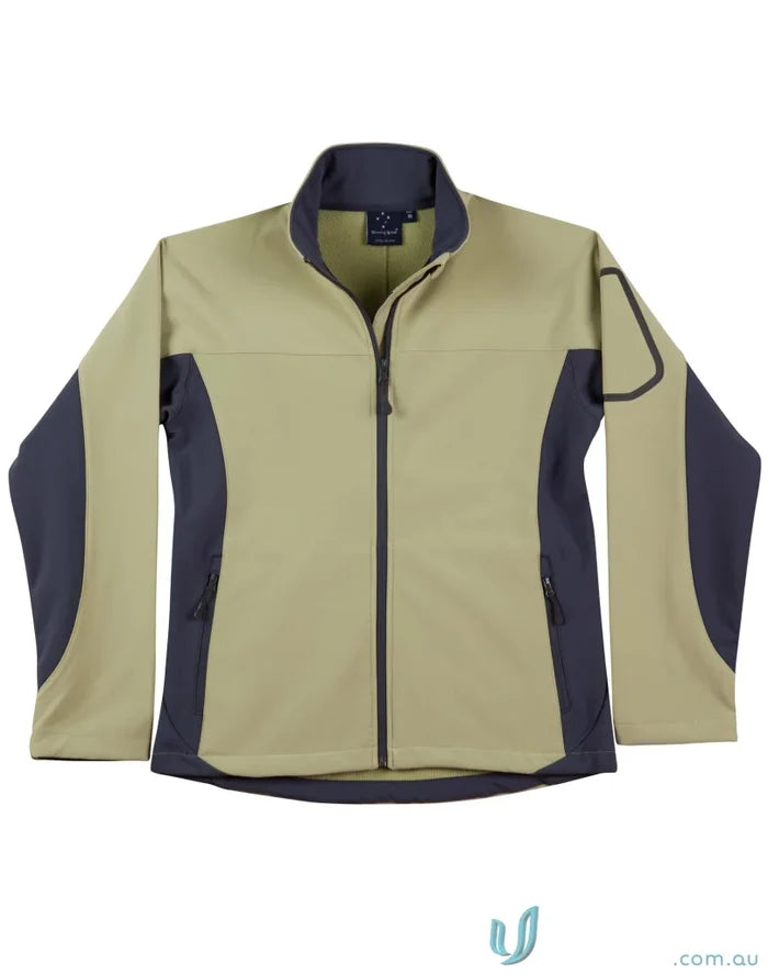Two-tone softshell jacket from Winning Spirit Ladies Whistler collection perfect for outdoor fun