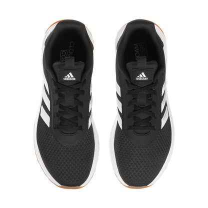X_PLR Path Wide women's sneakers, front view with black laces and white 3-Stripes.