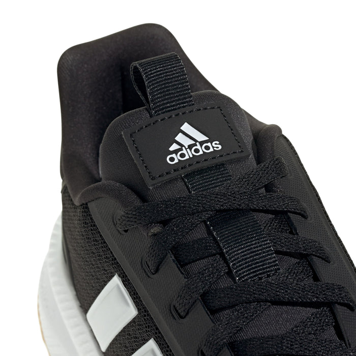 X_PLR Path Wide women's sneakers, close-up of black heel patch and adidas logo.