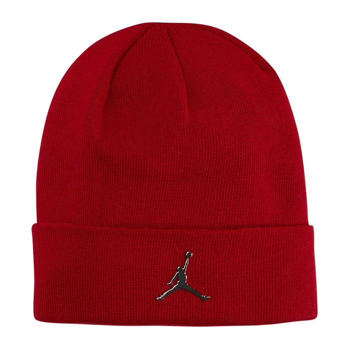 Youth red cuff beanie with Jumpman logo